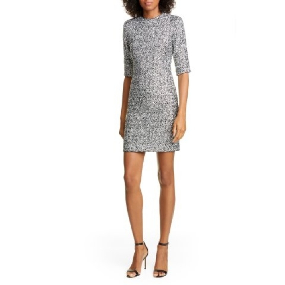 Elegant Silver Women's Formal Dress By Alice & Olivia.